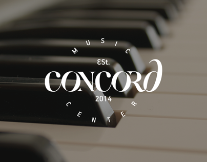 CONCORD MUSIC CENTER logo development