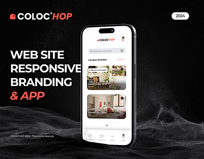 Application - Coloc'Hop (UI/UX Design & brand identity)