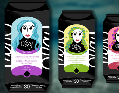 Olay Facial Wipes Redesign