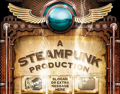 Steampunk Flyer Template