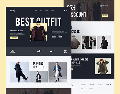 Modern clothing e-commerce website