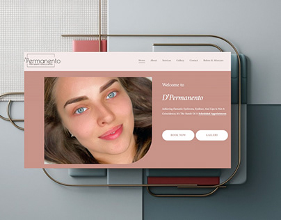 Project thumbnail - Microblading website, Permanent Make up website