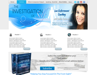 theinvestigationofself.com website design & development