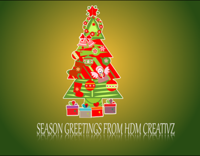 After Effects generated "Season Greetings from HDM"