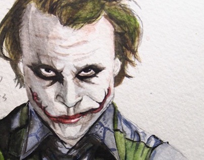 The Joker in watercolor