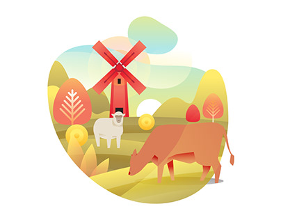 Ranch Illustration