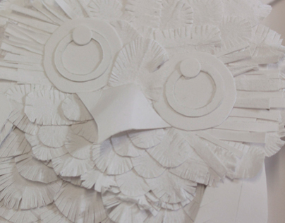 Owl Paper Sculpture