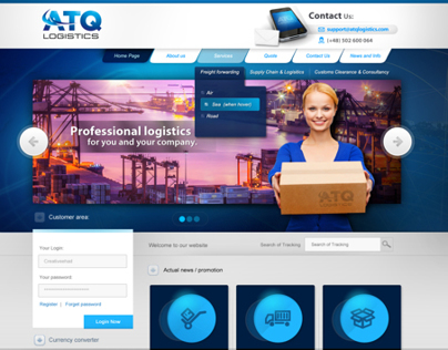 ATQ - site for logistic company