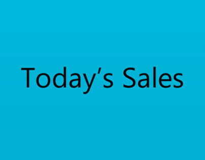 Today,s Sales i Phone App