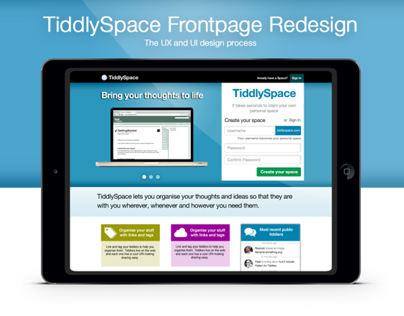 TiddlySpace.com FrontPage Redesign