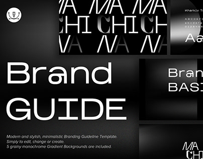 Branding GUIDE Template. Monochrome Guide.