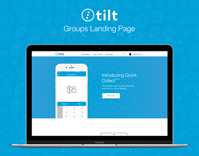 Tilt - Landing page