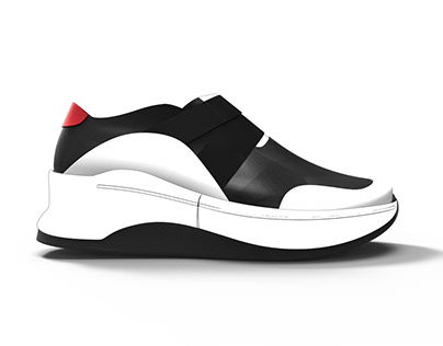 Sketchers, White Black and Red