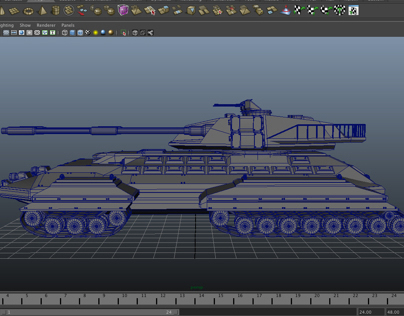 Hydra Battle Tank 3D Modeling