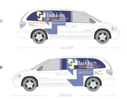 Bakken Vehicle Wrap - Chrysler Mini Van