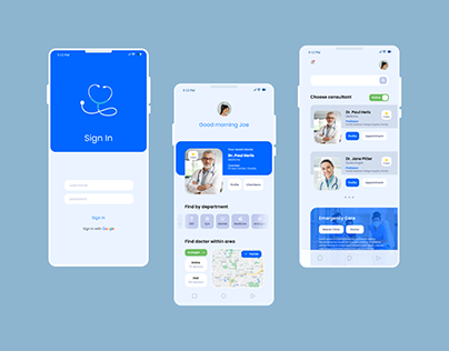 Medical Consulting App UI Design