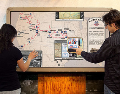 Union Pacific Steampunk Style Multitouch Display
