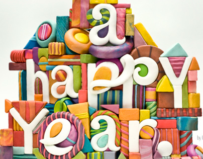 New Year Postcard — Make it a happy year.