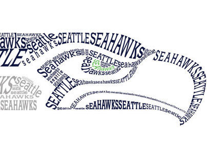 Seahawks Logo Type In Shape