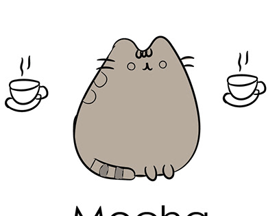 Concept art for Pusheen coffee drink