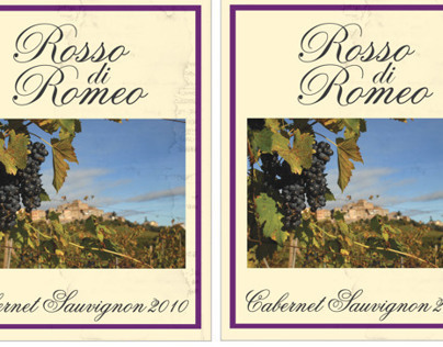 Rosso di Romeo Wine Labels