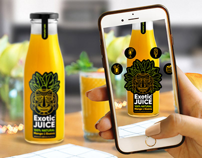 Packaging with AR "Exotic JUICE"