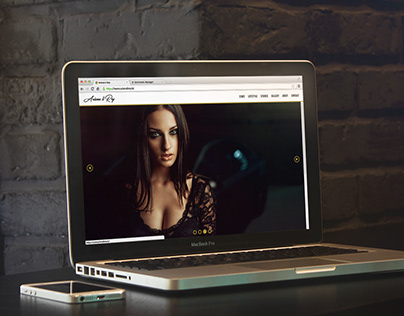 Concept Design for Ariana Li Rey Model website