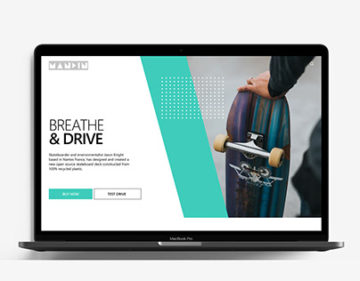 Redesign. Website for skateboard company