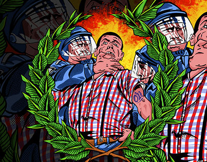 Project thumbnail - Illustration Ultras Hooligans Skinhead