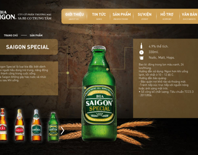 Saigon Beer official website