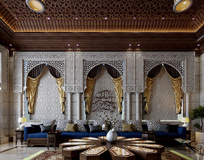 Interior design simulates the Arab Islamic