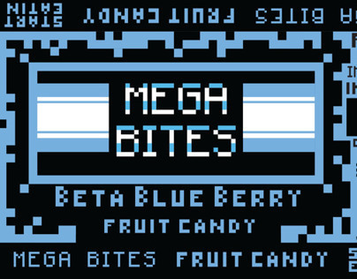 Candy Wrapper Design: Mega Bites (Video Game Based)