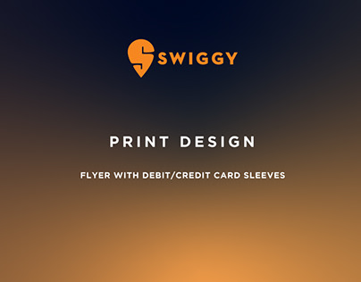 Flyer with Debit/Credit card sleeves