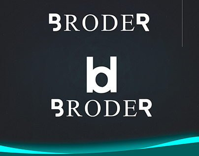 Logotipo criado para a marca de roupa "BRODER"