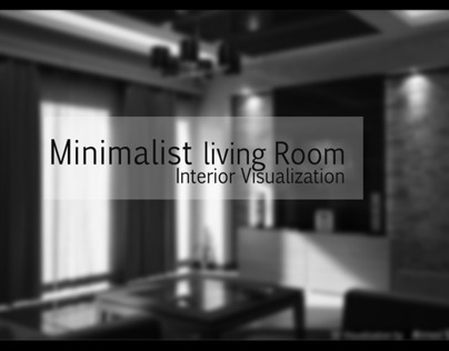 Living room - interior visualization