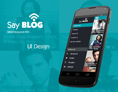 Say Blog Mobile App UI design