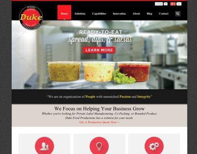 Duke Food Productions by Cohesive Web Design