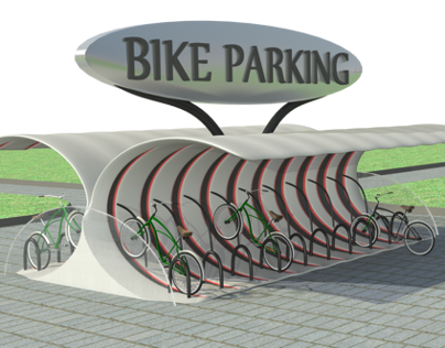 concepto para parqueadero de Bicicletas en exterior
