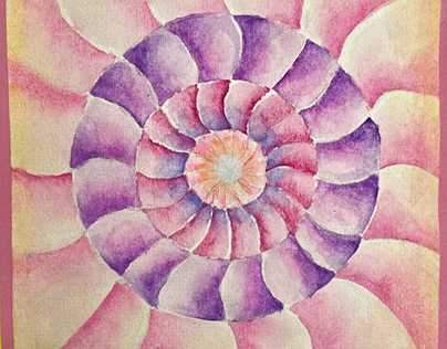 Judy Chicago , artist copy , water colour , patterns