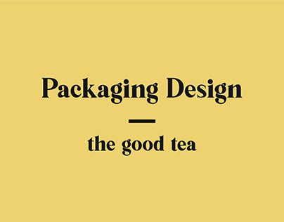 Packaging Design: The Good Tea