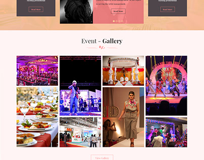 Event Organisation Website Design