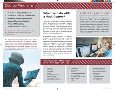 MSU Department of Mathematics and Statistics Brochure