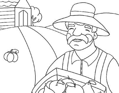 Illustrations for coloring books