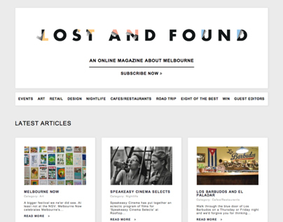 Tourism Victoria - We Are Lost And Found Website Design