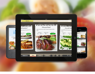 Keto Diet App Website and Kindl cover