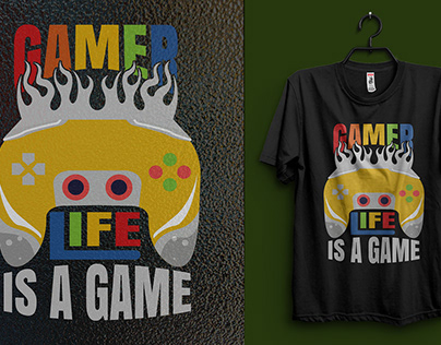 Gaming T-Shirt Design.