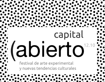 Capital Abierto Festival Flayer