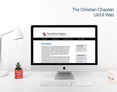 The Christian Chaplain: UX/UI and Branding