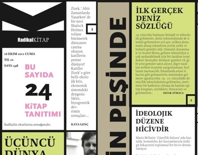 "RADİKAL KİTAP " design magazine