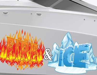 FIRE & ICE - Boat Graphic